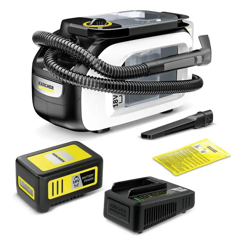 Batteridrevet møbel- og tepperenser SE 3-18 Compact Home Battery Set