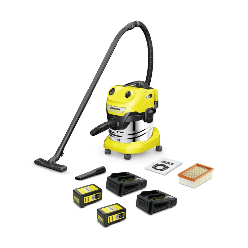 Batteridrevet grovstøvsuger WD 4-18 S Dual Battery Set V-20/22